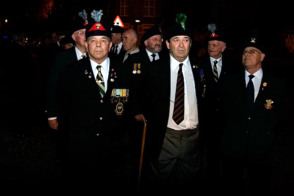 Combined Irish Regiments Association at the Last Post Ceremony, Ypres, October 2007