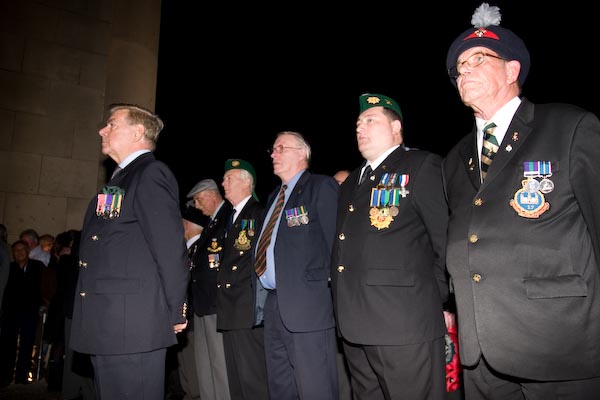 Combined Irish Regiments Association at the Last Post Ceremony, Ypres, October 2007,
